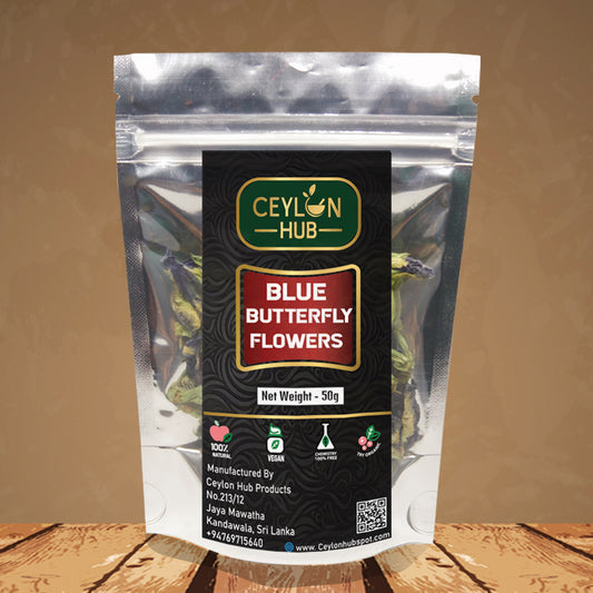Dried Blue Butterfly Pea Natural Flowers Clitoria Ternatea Tea Herbal From Ceylon