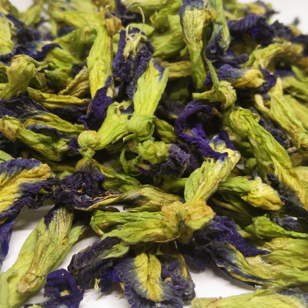 Dried Blue Butterfly Pea Natural Flowers Clitoria Ternatea Tea Herbal From Ceylon